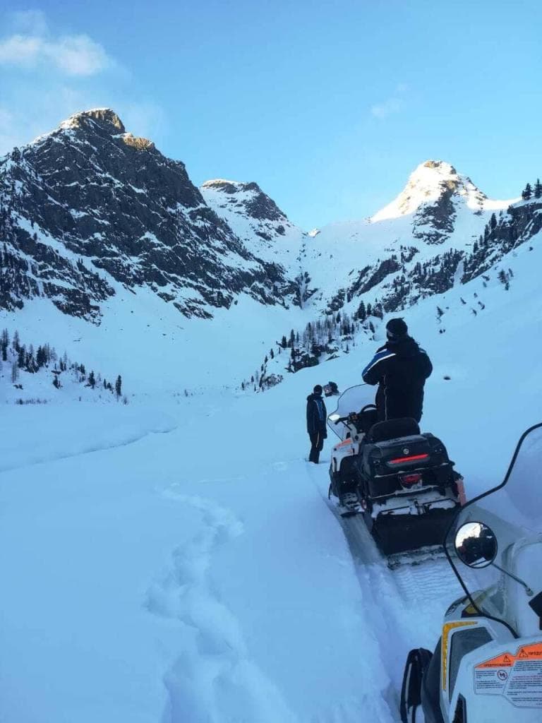 К заповедным уголкам на снегоходе:озеро Тальмень - фото 1