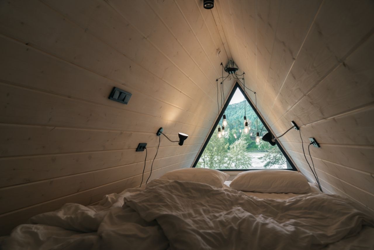 №6 | A-Frame с одной спальней и камином на террасе - фото 19