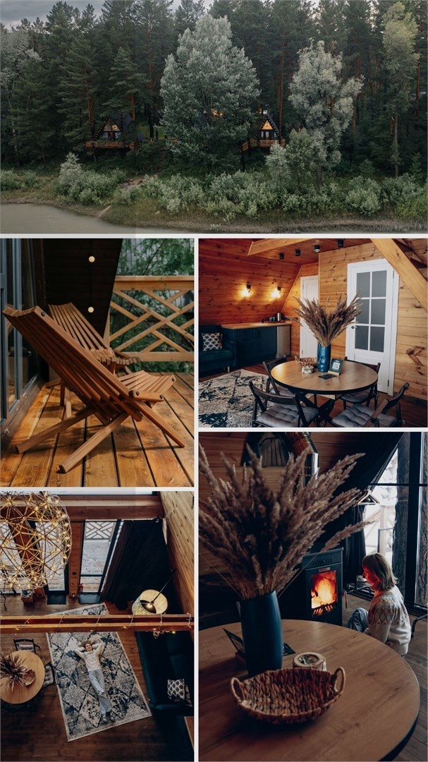 №8 | Premium A-Frame с двумя спальнями и камином (до 6 чел) - фото 5