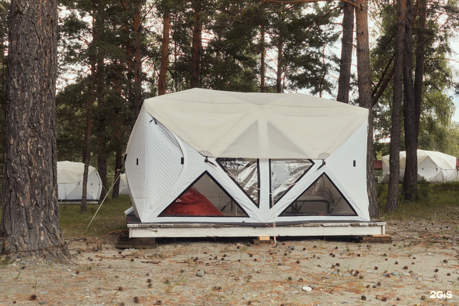 Палатка с 1 двуспальной и 1 двухъярусной кроватью на 1 береговой линии - фото 4