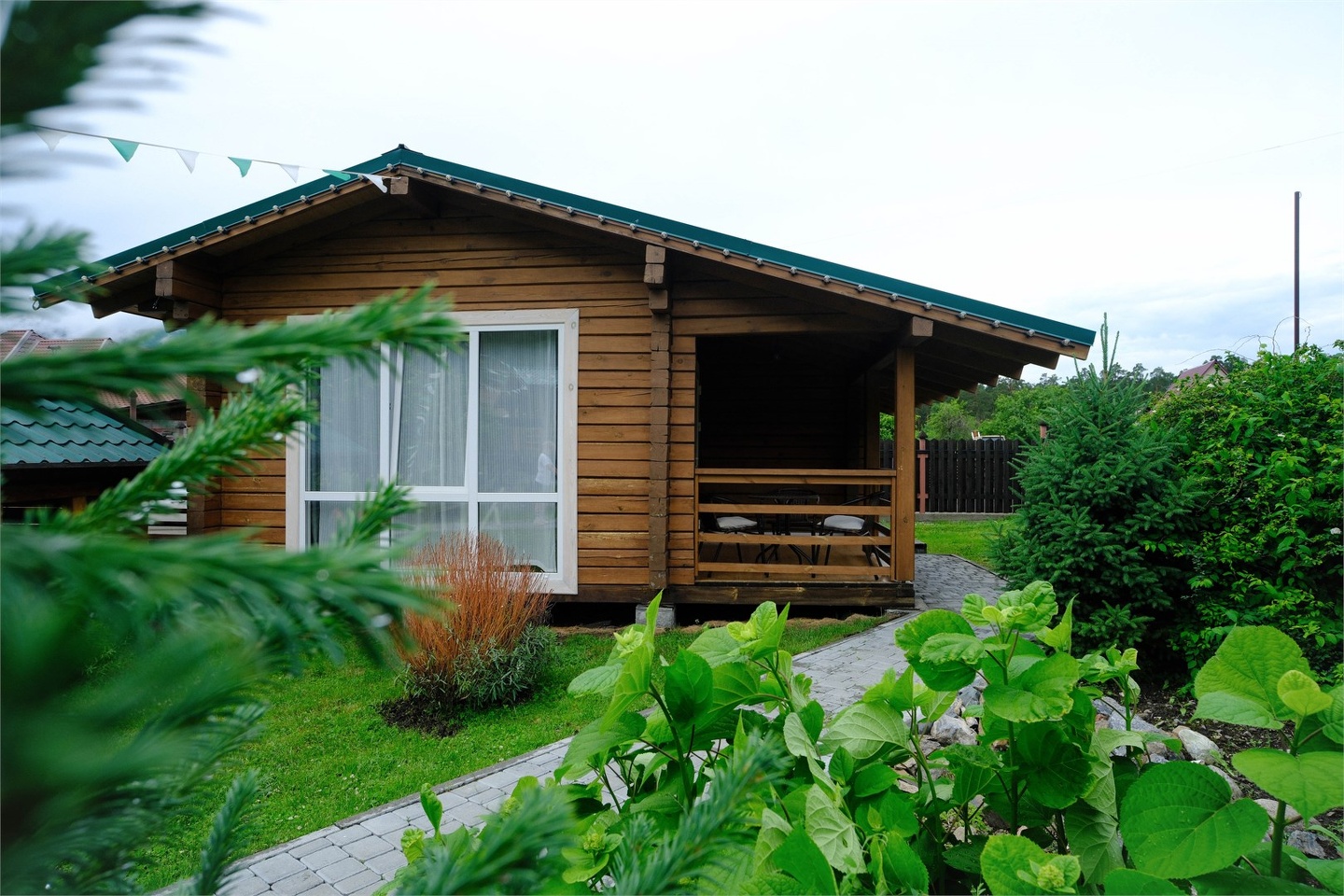 Шале - студия одноэтажное с двуспальной и двухъярусной кроватями - фото 6