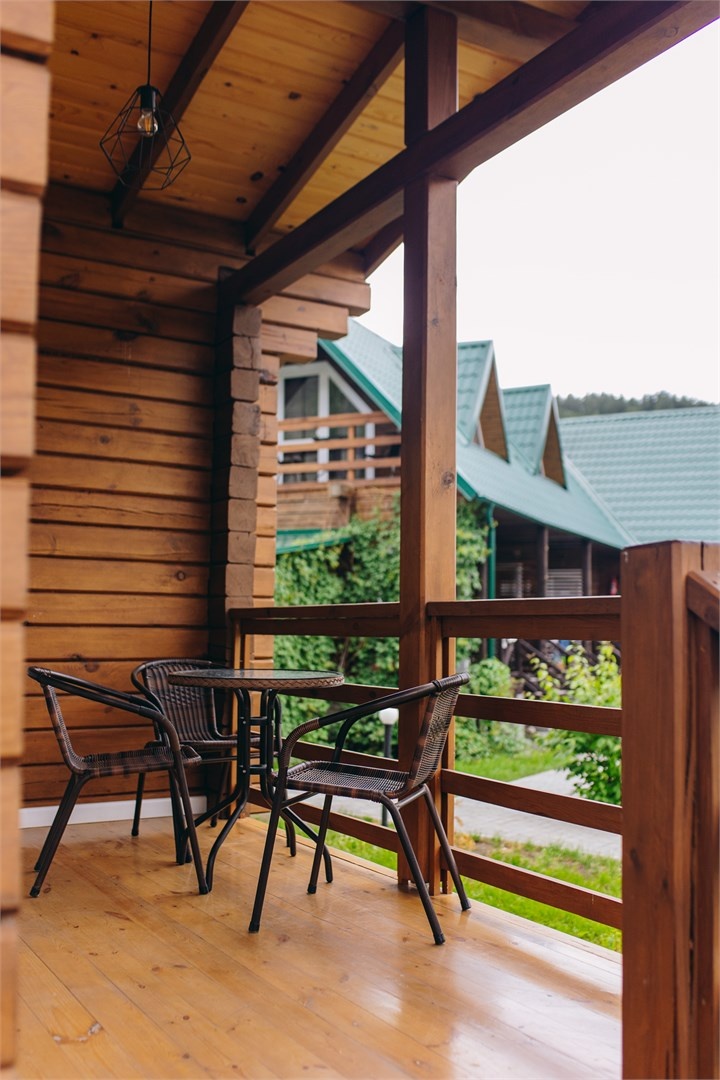 Шале - студия одноэтажное с двуспальной кроватью и диваном - фото 7