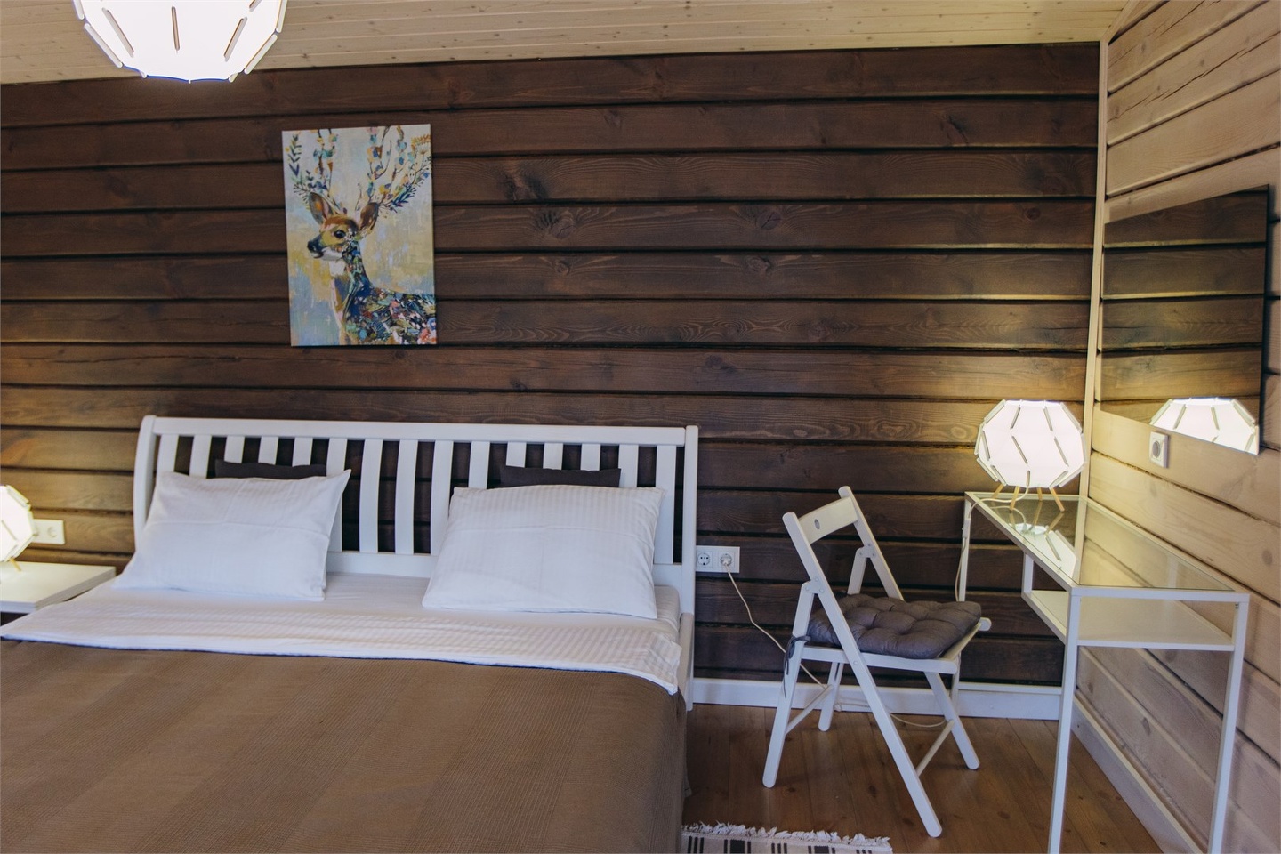 Шале - студия одноэтажное с двуспальной кроватью и диваном - фото 8