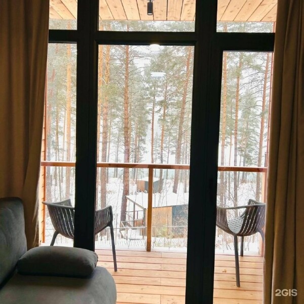 Номер в большом панорамном барнхаусе (1 этаж) для 2-4 гостей - фото 1