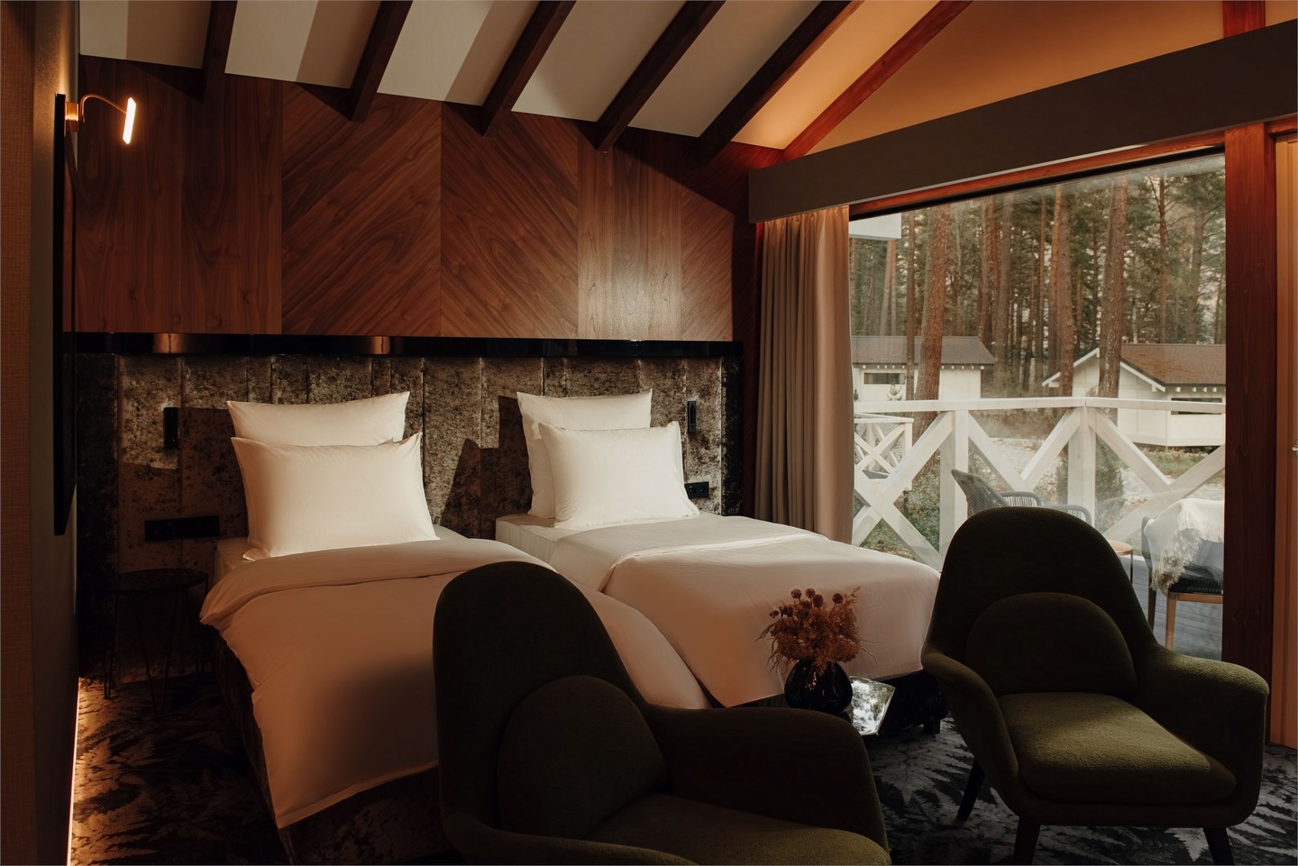 Шале Премиум Дубль с двумя односпальными кроватями - фото 3