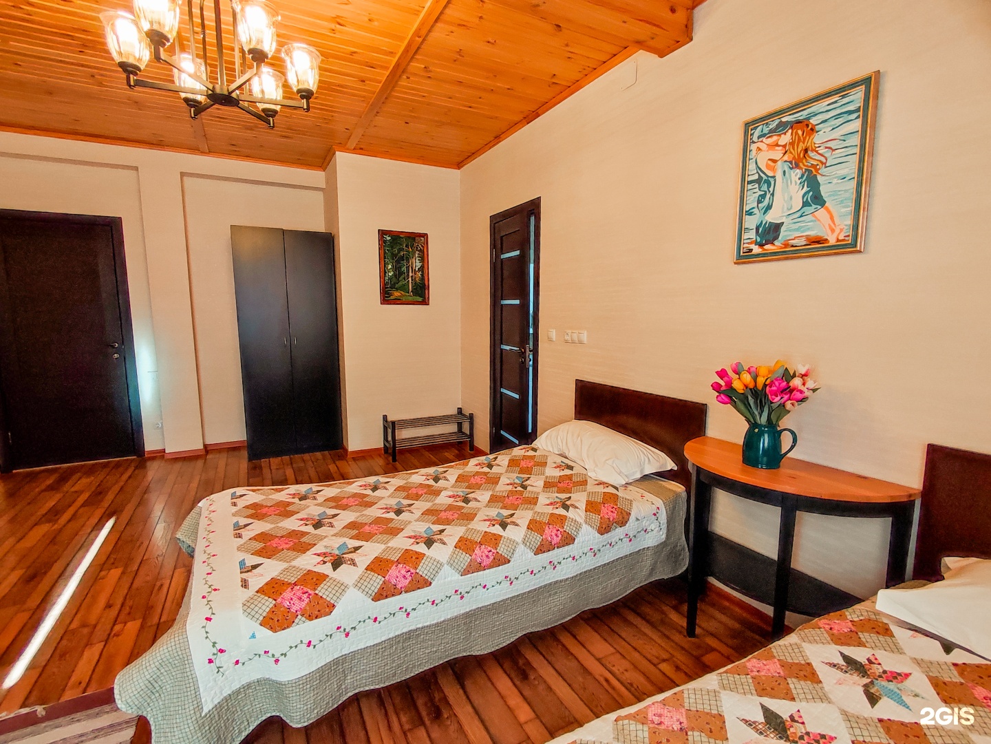 Трехместный номер с 3 односпальными кроватями - фото 3