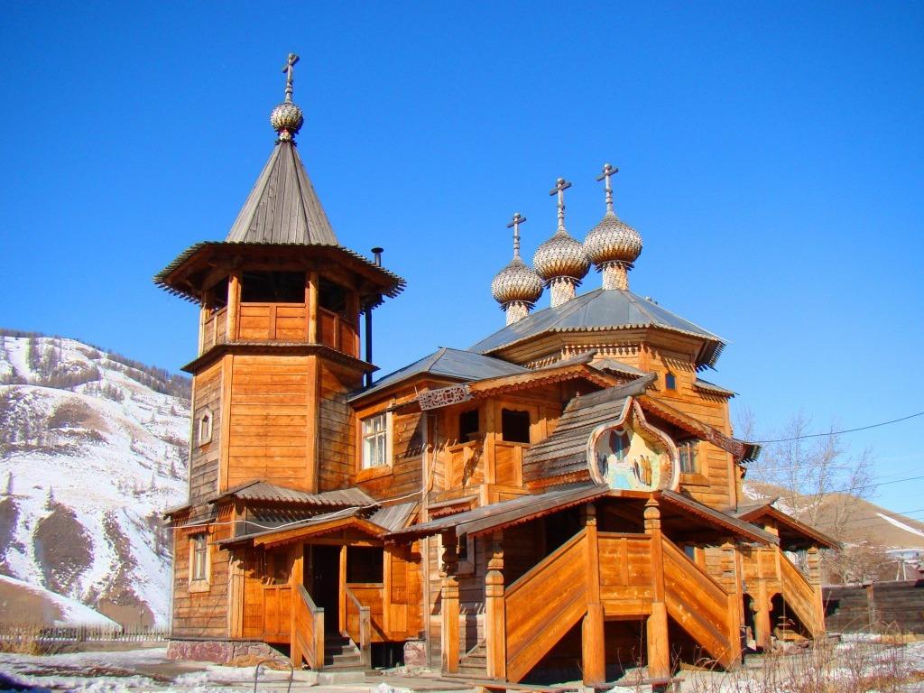 Церковь Покрова Пресвятой Богородицы в селе Усть-Кокса - фото 1