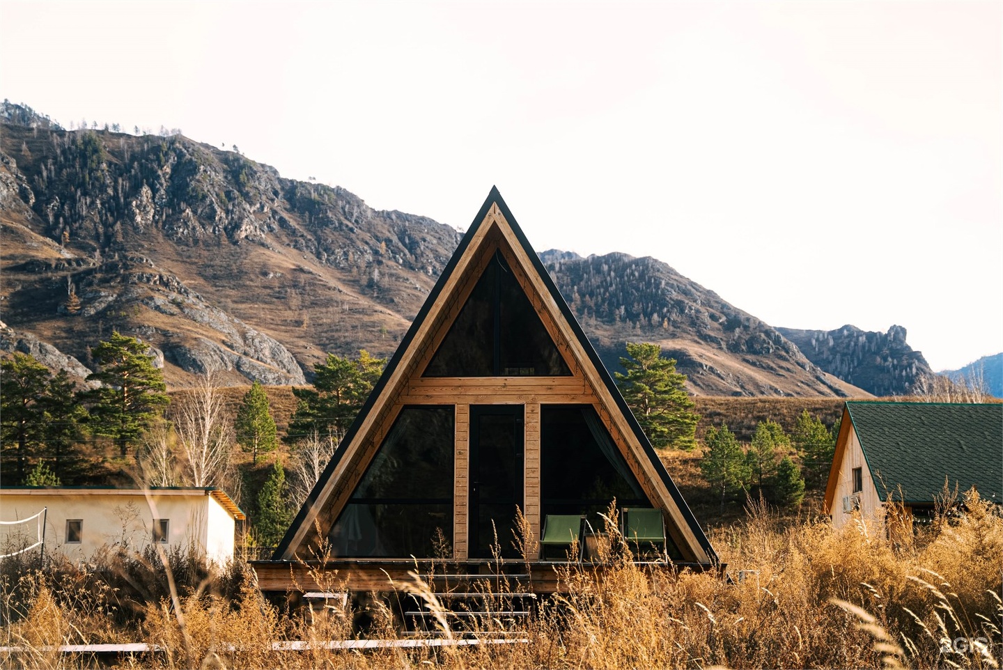 Дом А-фрейм вид на горы с одной спальней - фото 13