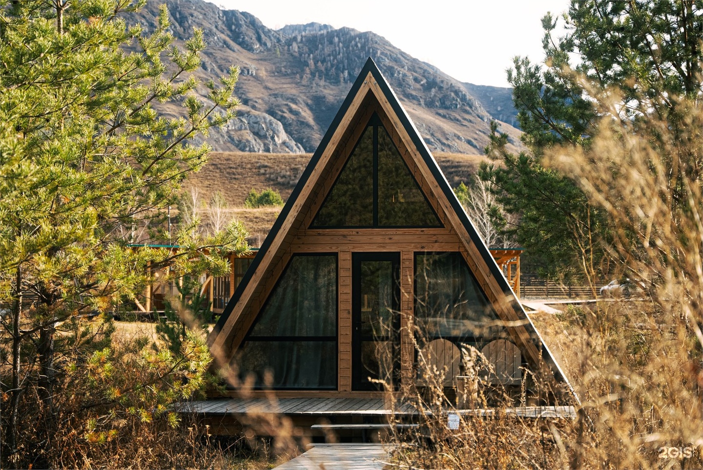 Дом А-фрейм вид на реку с одной спальней - фото 13