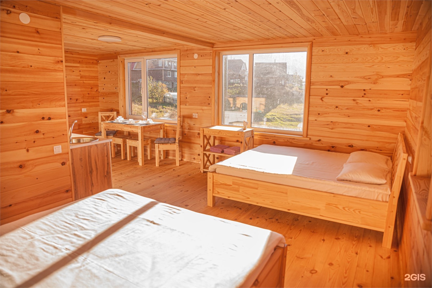 Четырёхместный номер с кухней и видом на р. Катунь  и горы - фото 2