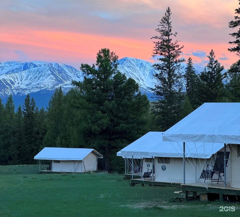 Тент-дом в Курае с видом на Северо-Чуйский хребет - фото 1