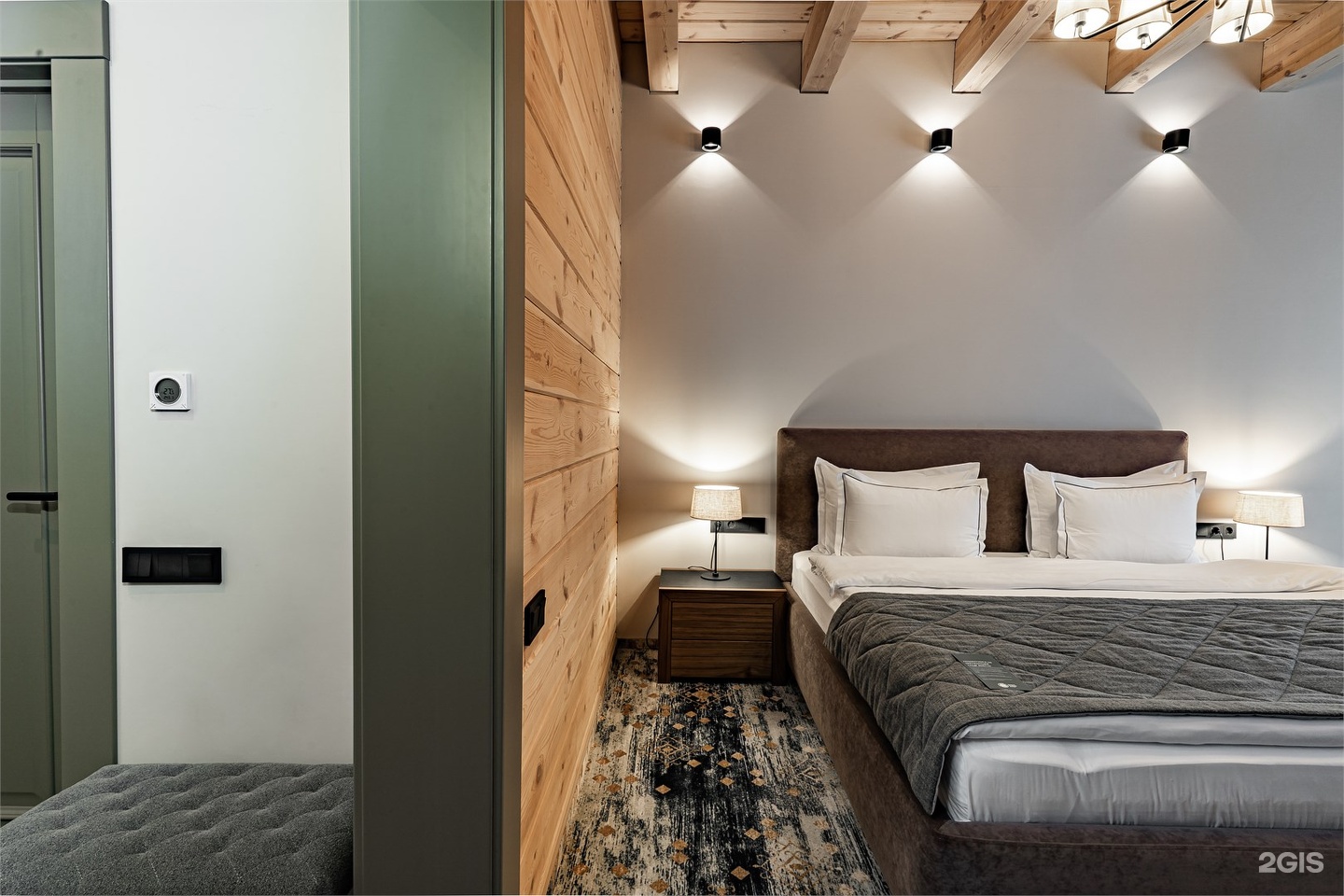 Номер Делюкс с двуспальной кроватью с видом на гору - фото 6