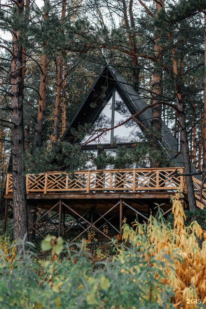 №7 | Большой A-Frame с двумя спальнями и камином (до 6 чел) - фото 2