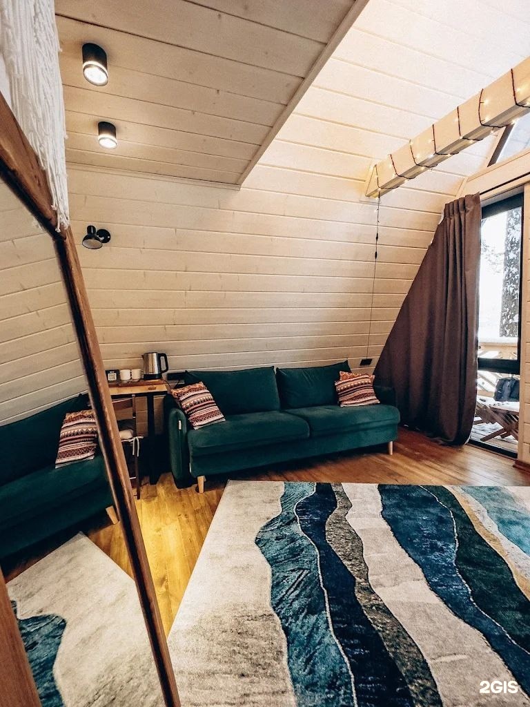 №6 | A-Frame с одной спальней и камином на террасе - фото 6