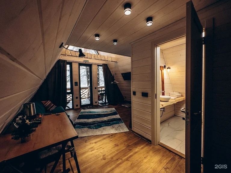 №6 | A-Frame с одной спальней и камином на террасе - фото 13