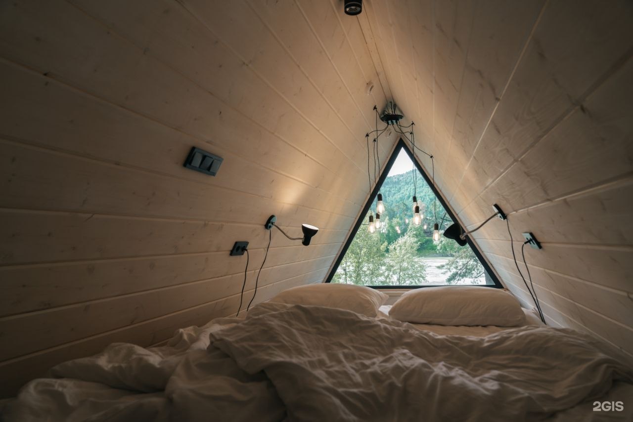 №6 | A-Frame с одной спальней и камином на террасе - фото 19