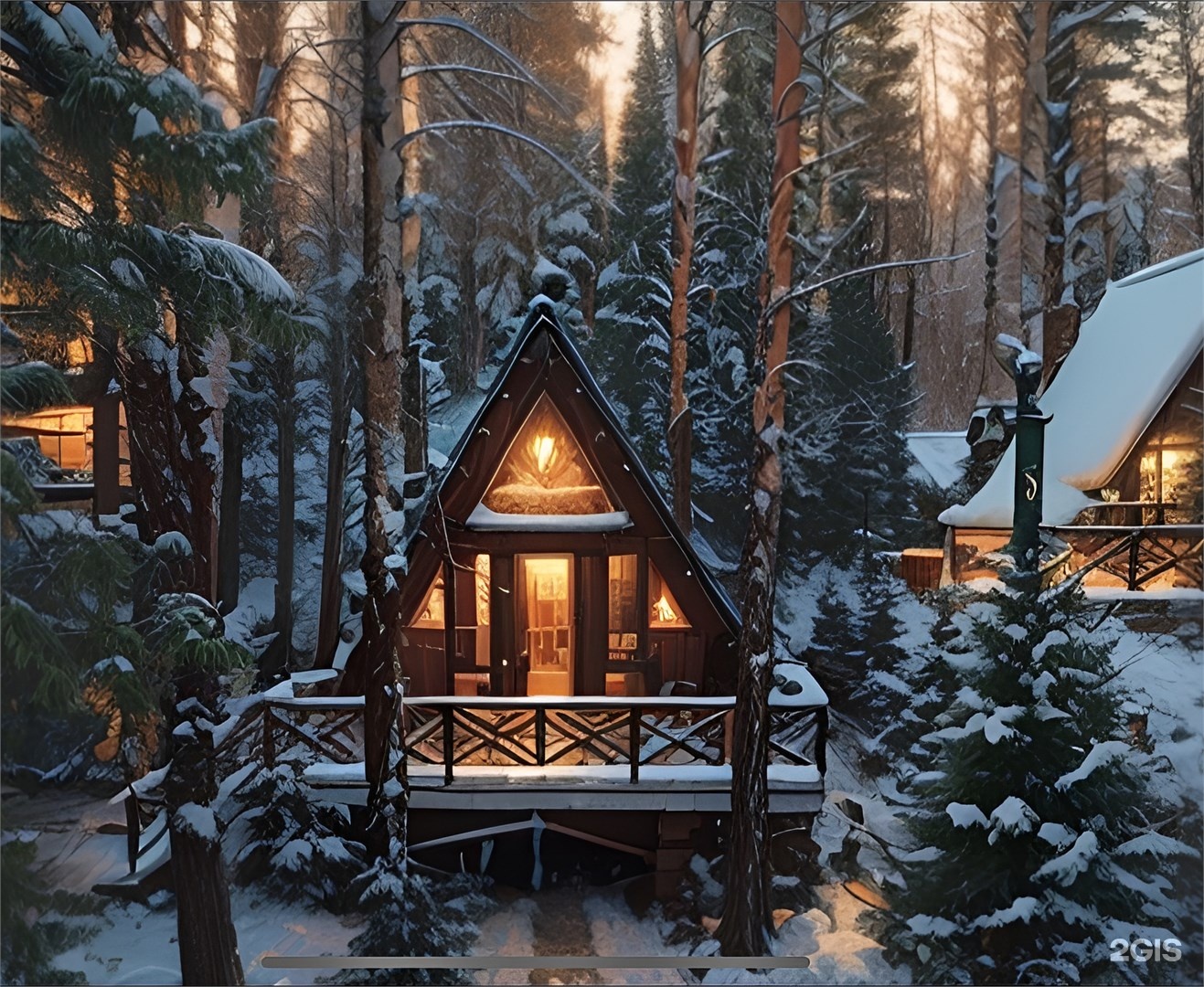 №5 | A-Frame с одной спальней и очагом на террасе - фото 10