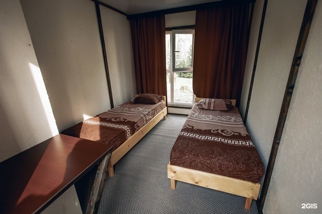 "Категория ЛД"  Номер с двумя 1-спальными кроватями в летнем домике с панорамными окнами  - фото 1