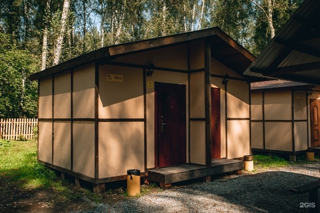 "Категория ЛД"  Номер с двумя 1-спальными кроватями в летнем домике с панорамными окнами  - фото 4