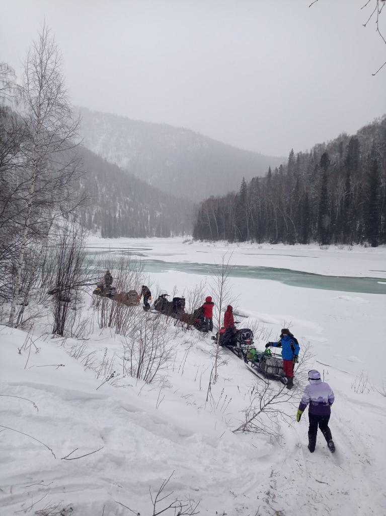 К заповедным уголкам на снегоходе:озеро Тальмень - фото 2