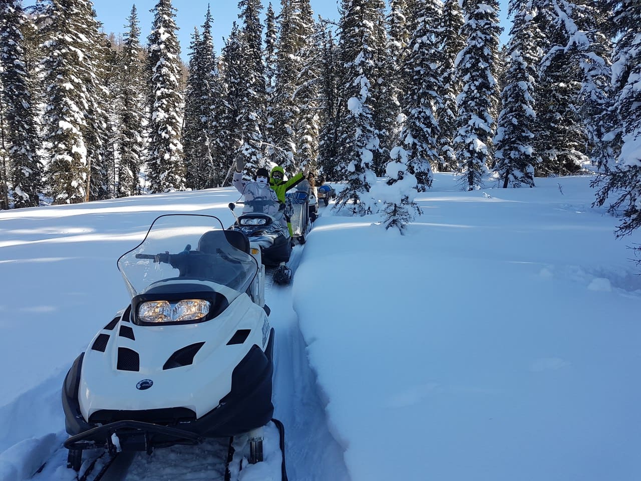 К заповедным уголкам на снегоходе:озеро Тальмень - фото 4