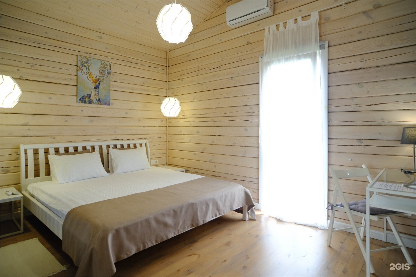 Шале - студия одноэтажное с двуспальной и двухъярусной кроватями - фото 3