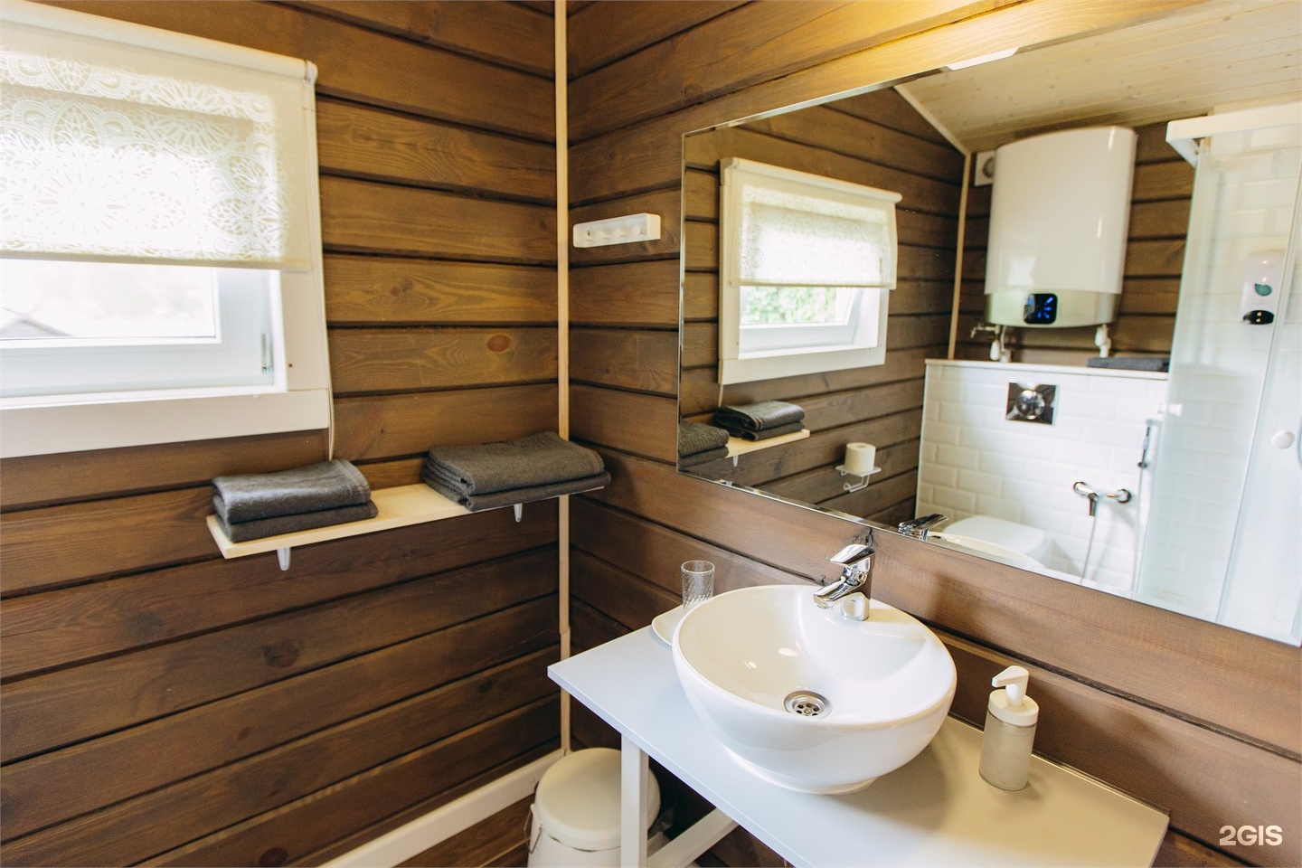 Шале - студия одноэтажное с двуспальной и двухъярусной кроватями - фото 8