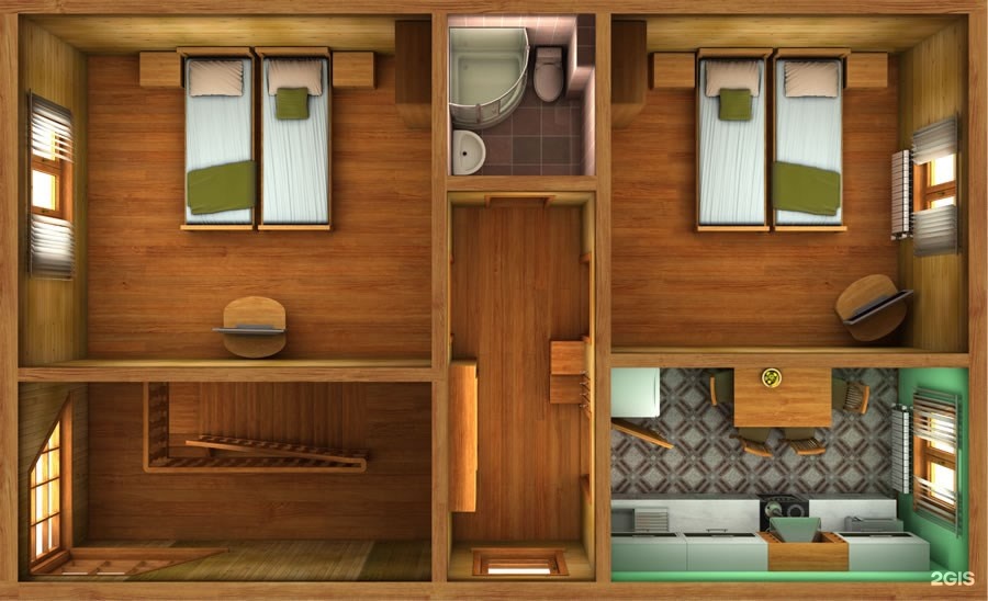 2-местный 1-комнатный стандарт второй категории 18,1 м2 - фото 7