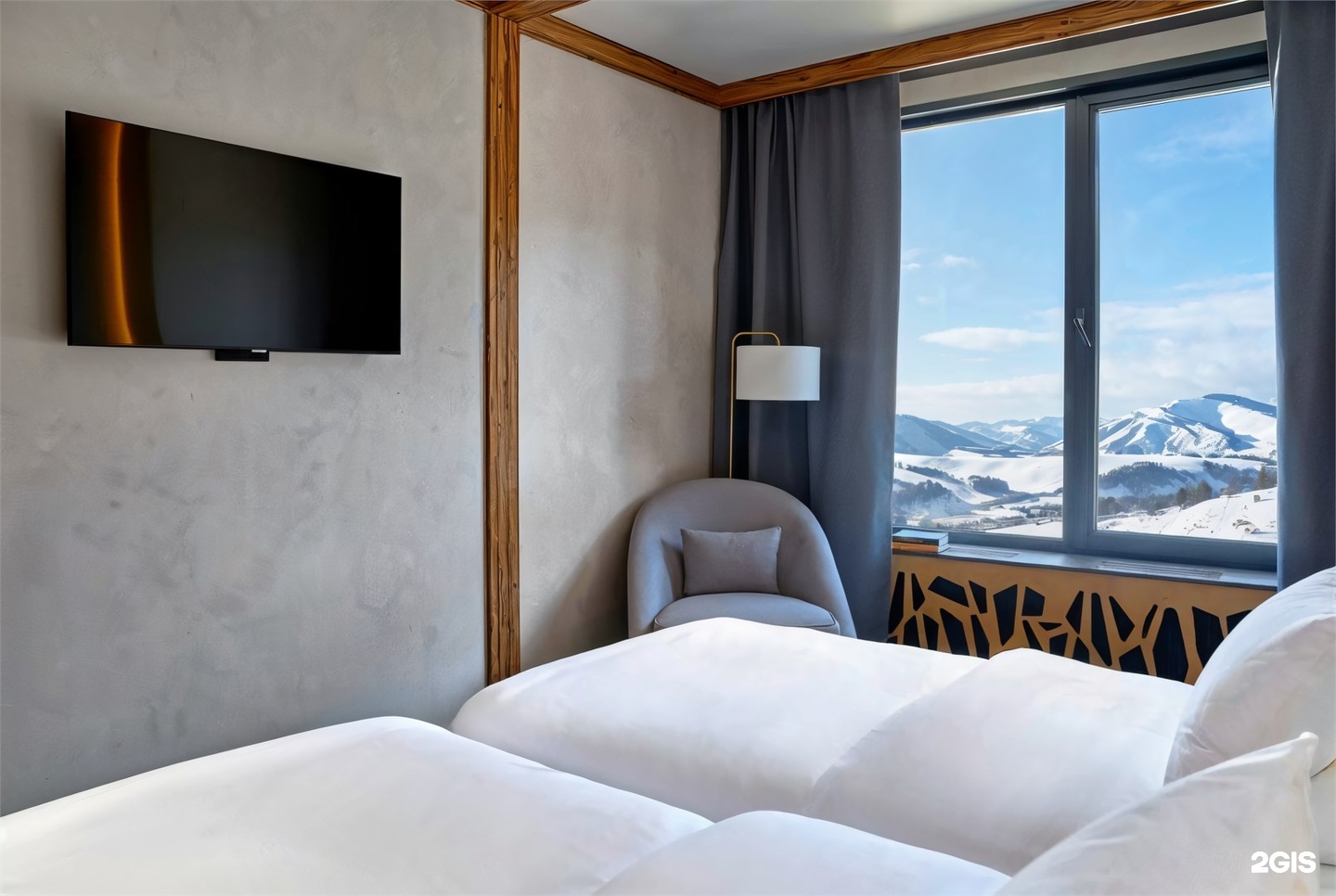 Стандарт Твин Коннект с видом на горы - фото 2