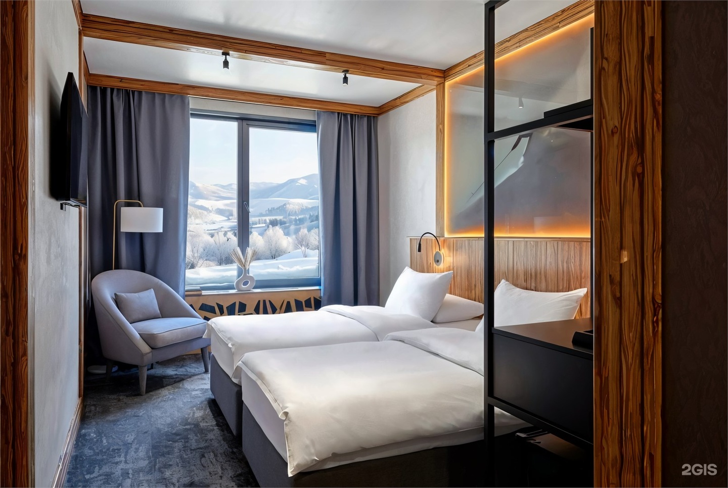 Стандарт Твин Коннект с видом на горы - фото 9