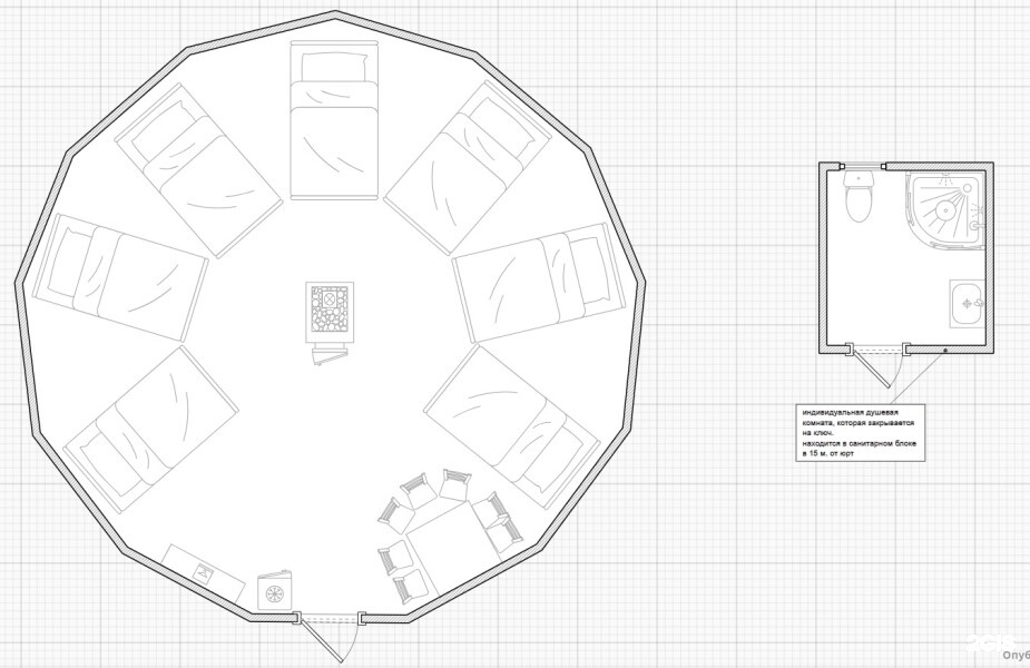 Юрта семиместная - фото 3