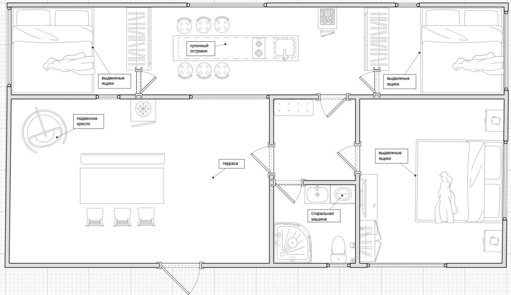 Дом с тремя спальнями для 6 человек - фото 3