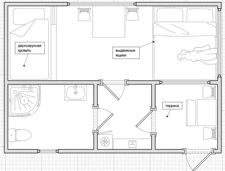 Стандартный четырехместный (без дровяной печи) - фото 3