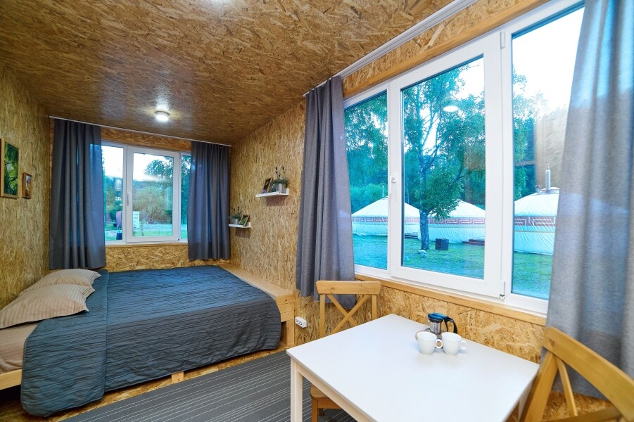 Двухместный номер с одной кроватью и мини-кухней - фото 2