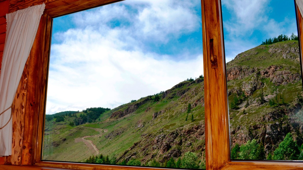 Двухместный с 1 двуспальной кроватью, мини-кухней и видом на горы (№6) - фото 2