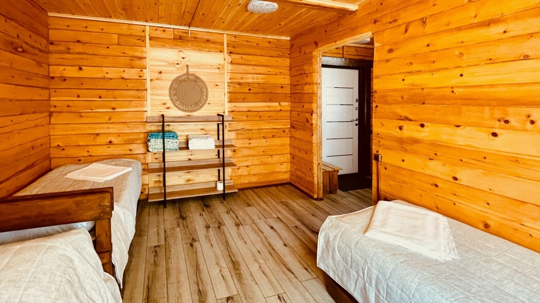 Отдельный 3-местный Кедровый дом с 3 односпальными кроватями (№1) - фото 7