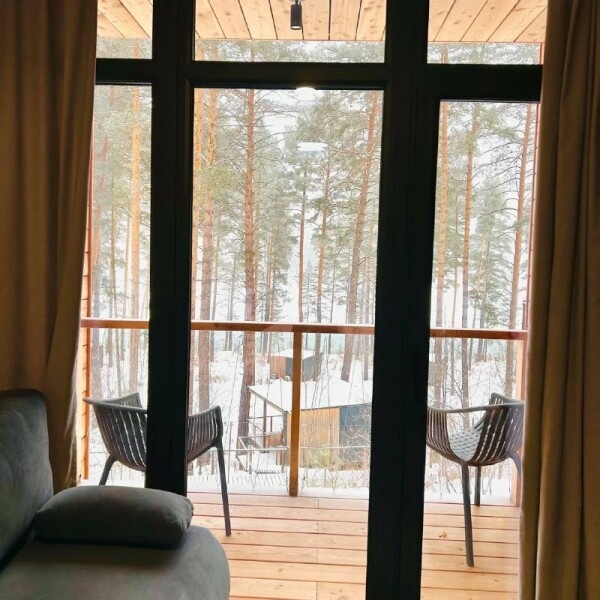 Номер в большом панорамном барнхаусе (1 этаж) для 2-4 гостей - фото 1