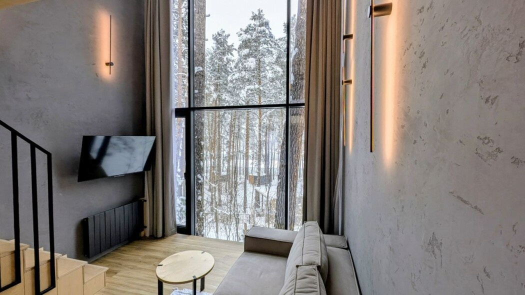 Двухэтажный номер люкс  36м²  в панорамном  триплексе для 2-4 гостей - фото 2