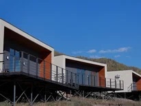 Двухместный номер с 2 односпальными кроватями с видом на горы - фото 1