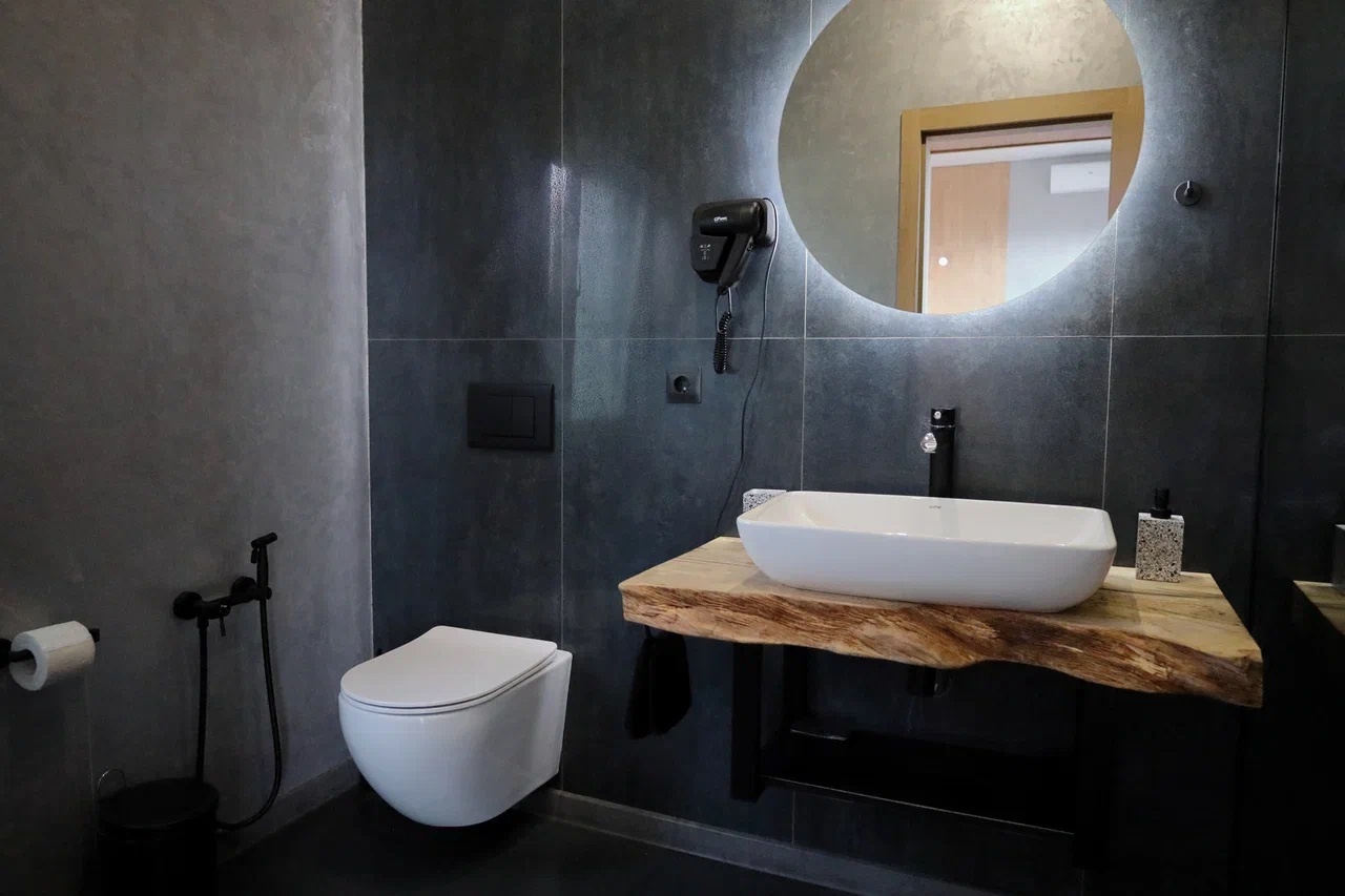 Двухместный номер с 2 односпальными кроватями с видом на горы - фото 3