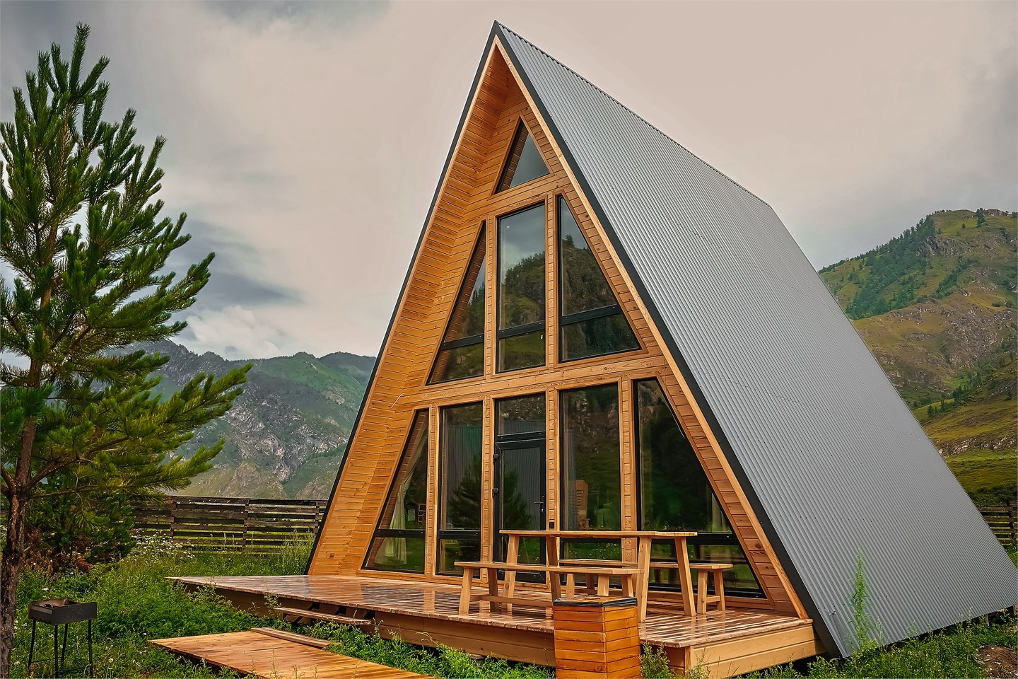 Гранд Шале две спальни с видом на горы - фото 13