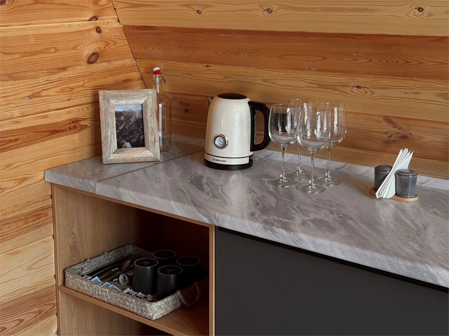 Дом А-фрейм две спальни с видом на горы - фото 12