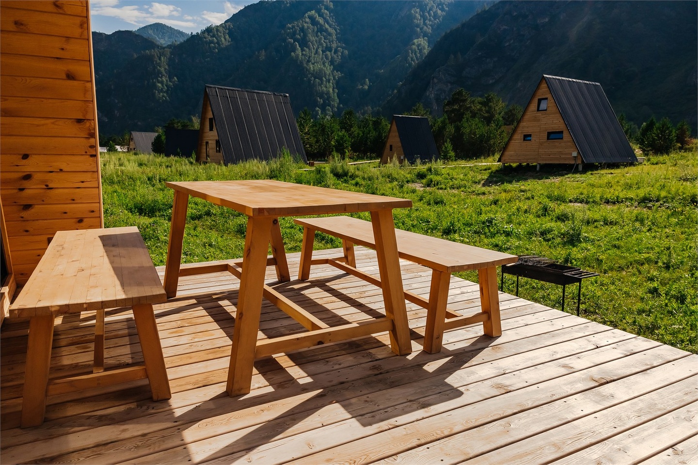 Дом А-фрейм две спальни с видом на горы - фото 14