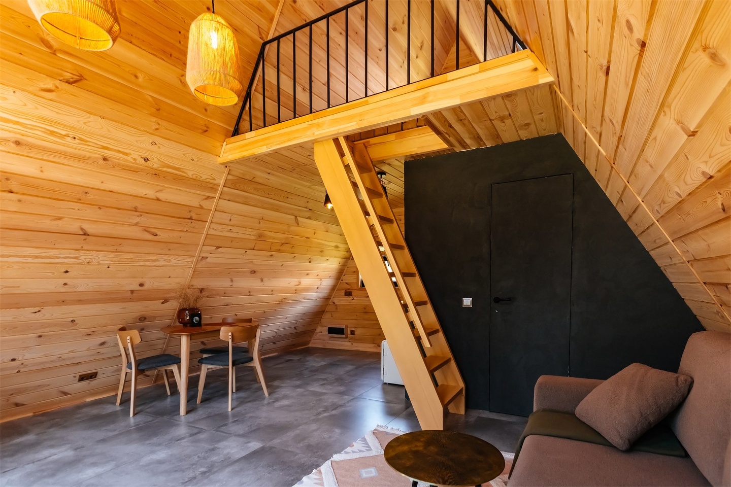 Дом А-фрейм вид на горы с одной спальней - фото 8