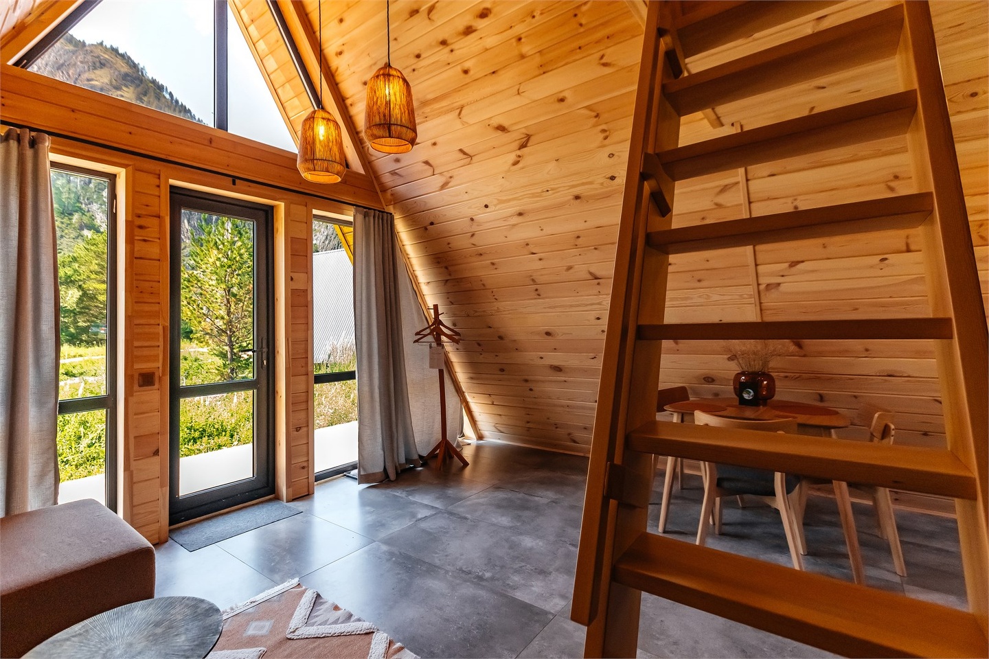 Дом А-фрейм вид на горы с одной спальней - фото 12