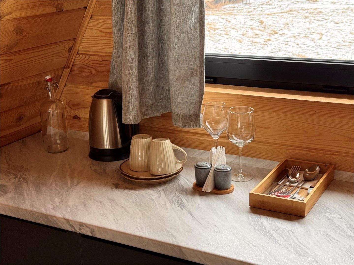 Дом А-фрейм вид на горы с одной спальней - фото 15