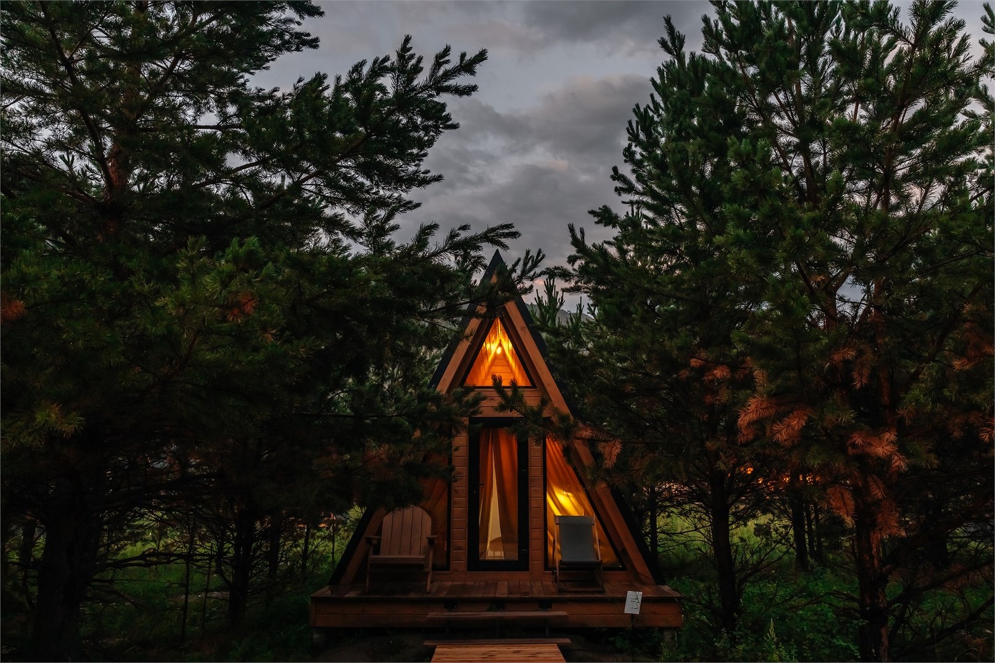 Дом Уютный А-фрейм  с видом на горы - фото 2