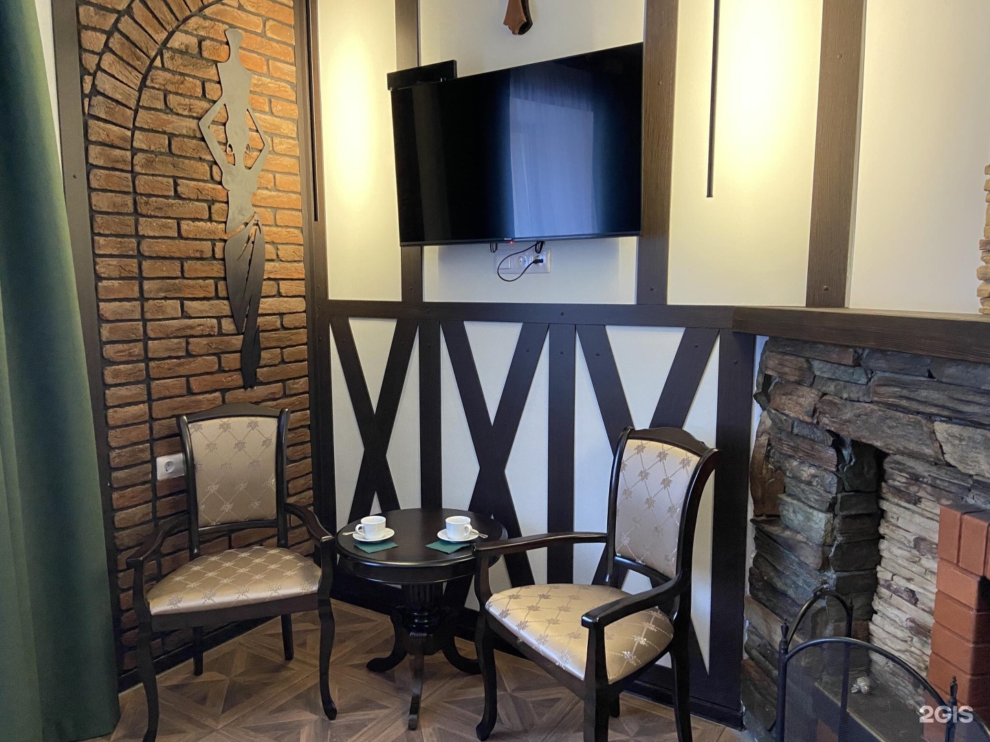 Двухместный номер с двуспальной кроватью с видом на сад - фото 3