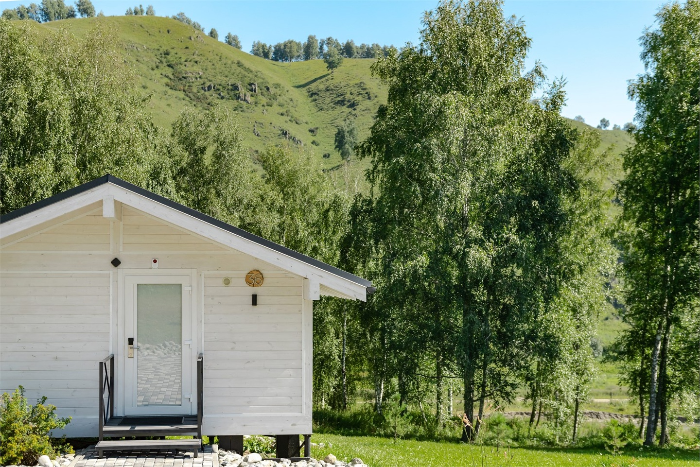 Шале с видом на парк маралов c двумя раздельными кроватями 1-я линия - фото 9