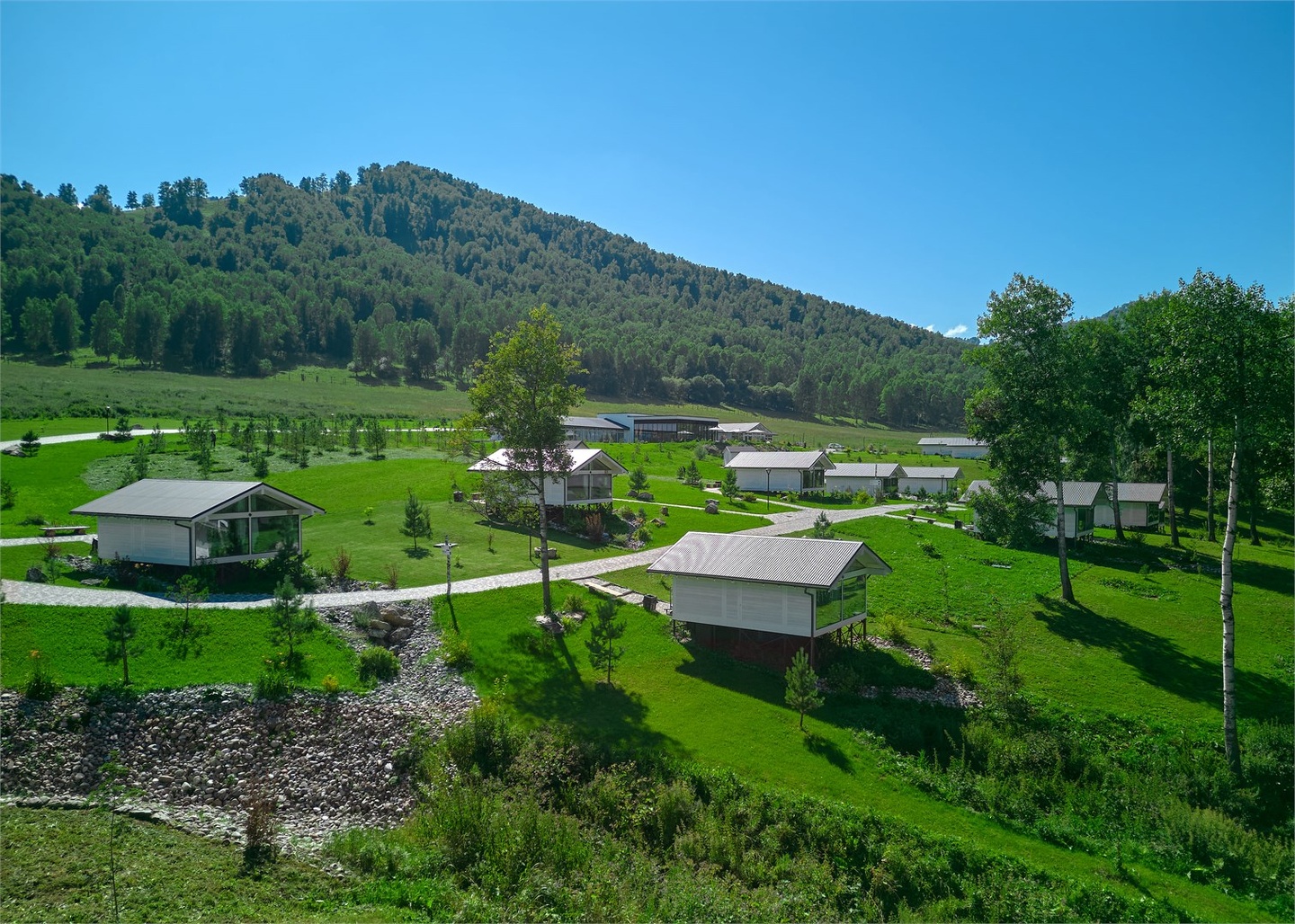 Шале с видом на парк маралов c двумя раздельными кроватями 1-я линия - фото 10